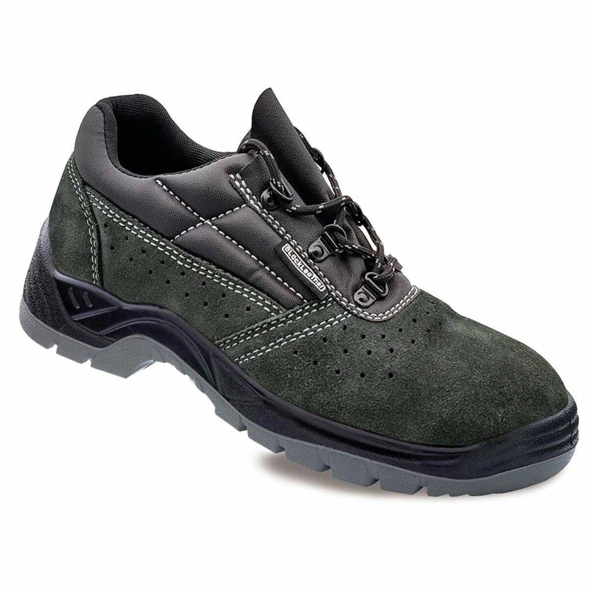 Safety shoes s1p src Blackleather Suede Grey 47